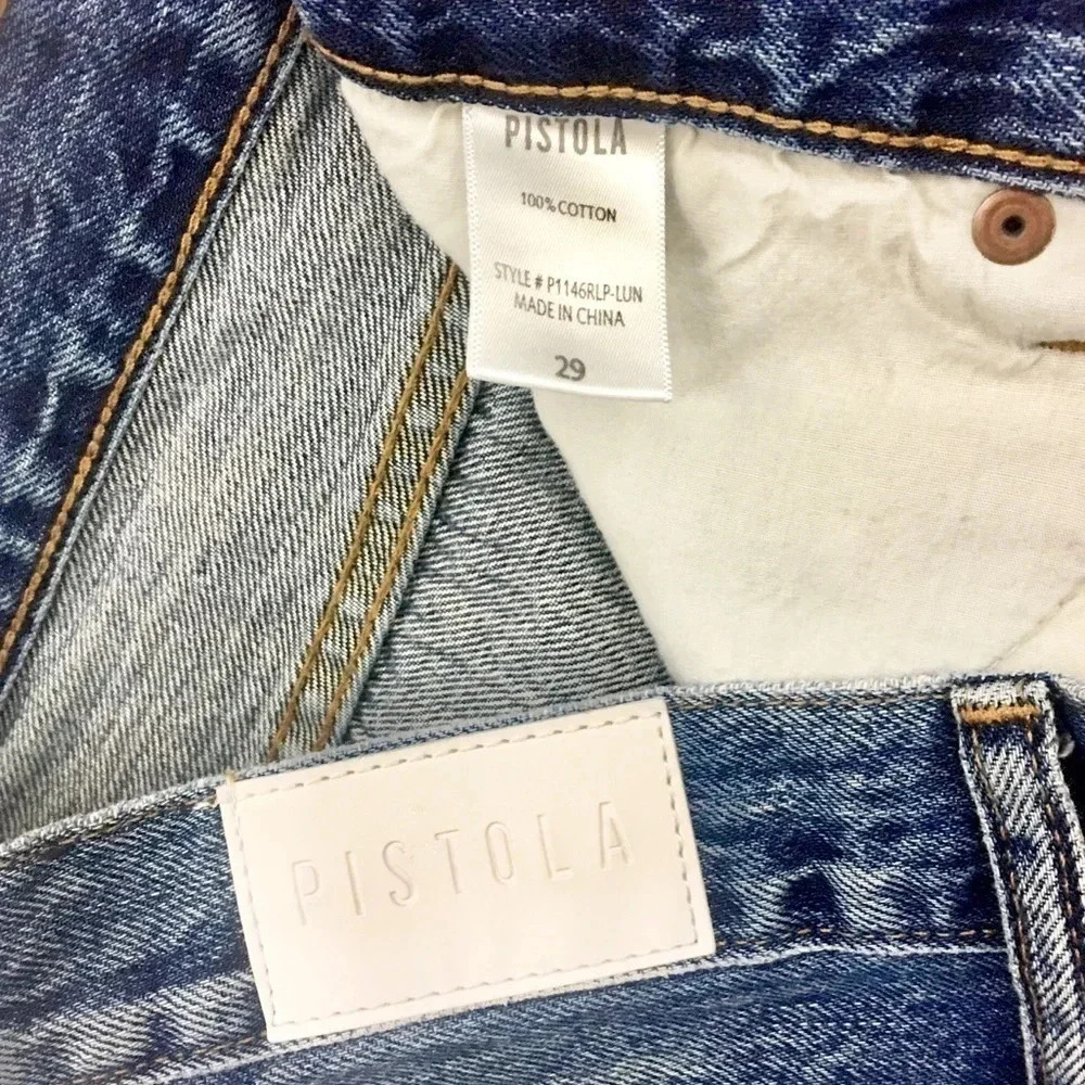 Pistola Distressed Denim Skirt - Picture 3 of 4